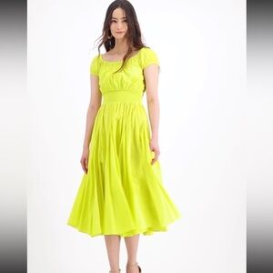 Cotton Smocked-Waist Midi Dress, Created for Macy's
